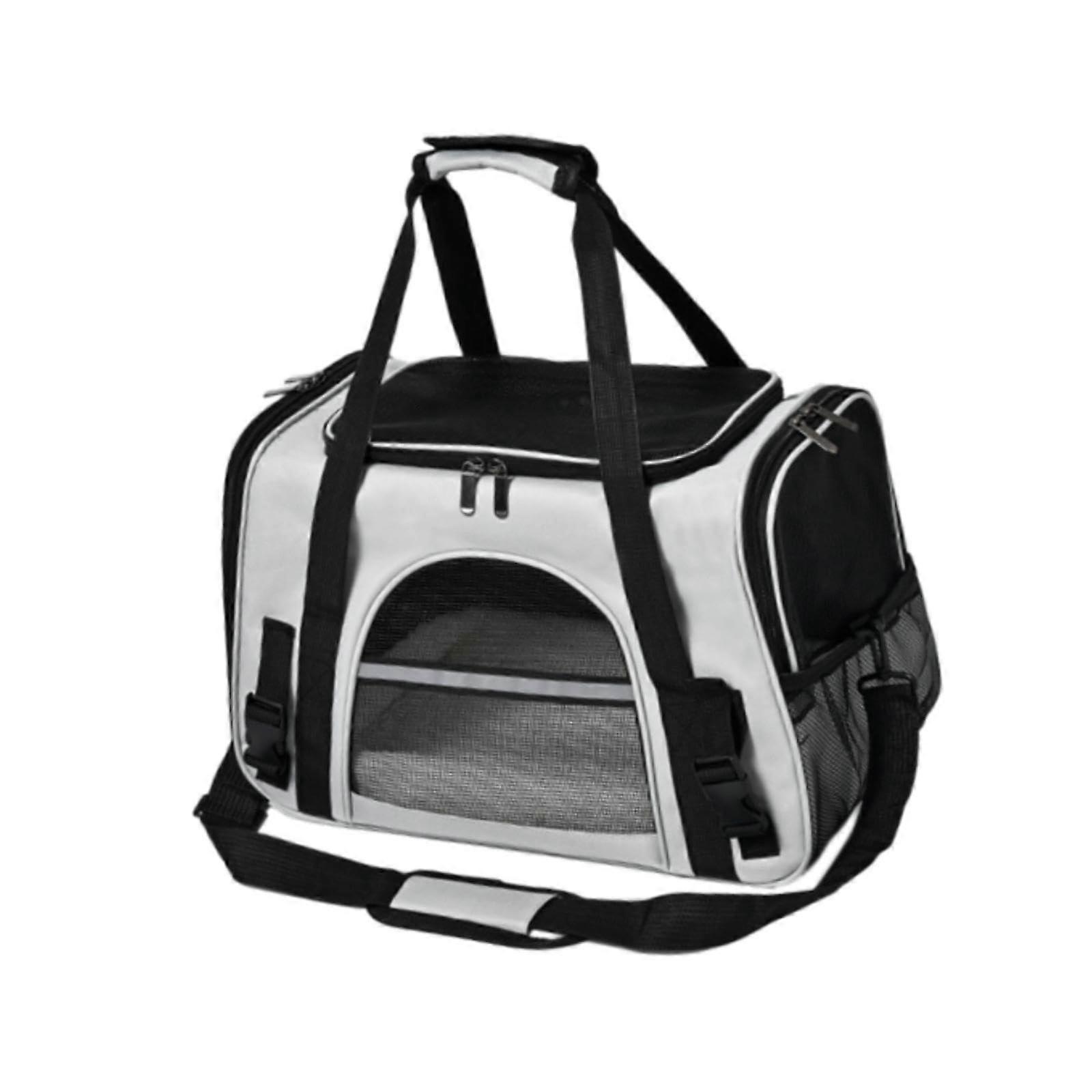 Cat Travel Carrier Mesh Bag, Breathable Pet Carrier, Adjustable Shoulder Strap For Cats And Small Dogs