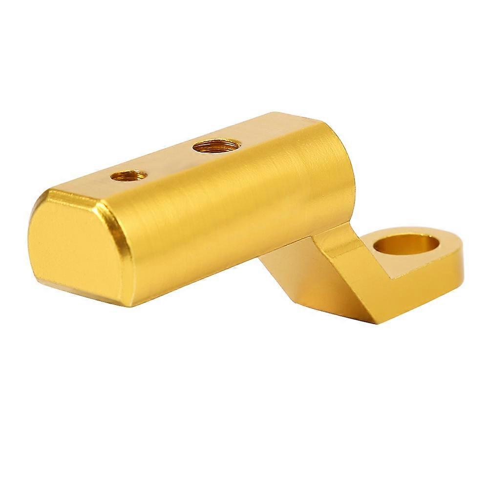 Rearview Mirror Base Extension Mount Bracket Hooks Support Holder for Motorcycles(Golden)