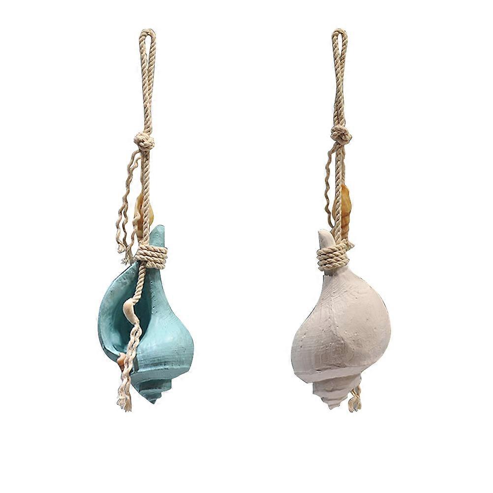 Ocean Themed Decor Resin Conch Pendant Wall Hanging Home Decor Assorted Color 1Set