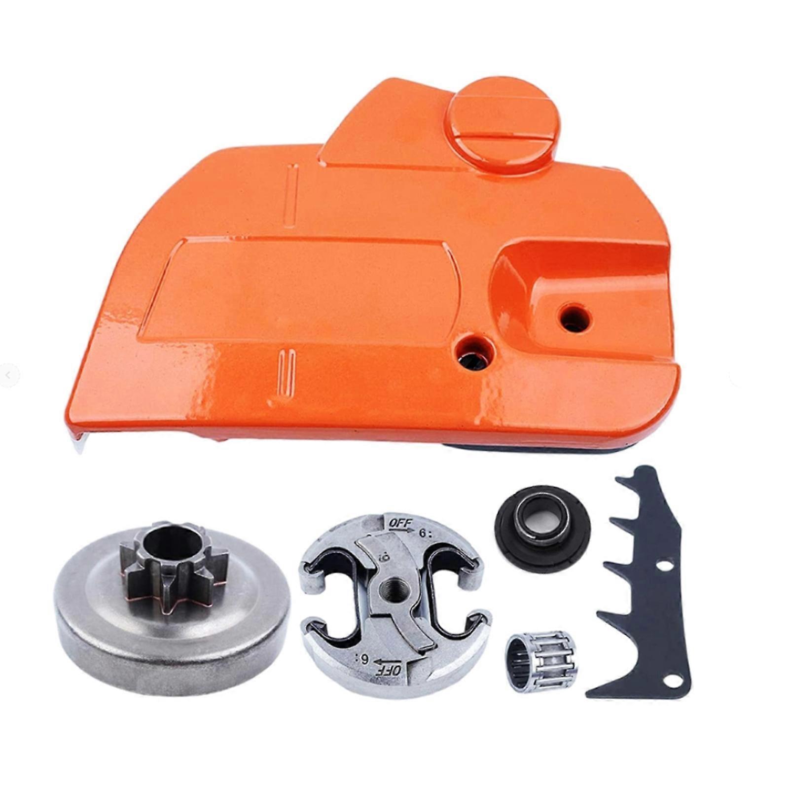 Professional Chainsaw Clutch Guard Anti Splinter Mechanism Chainsaw Brake Clutch Cover Assembly for 16-24Inch Blades Multicolor