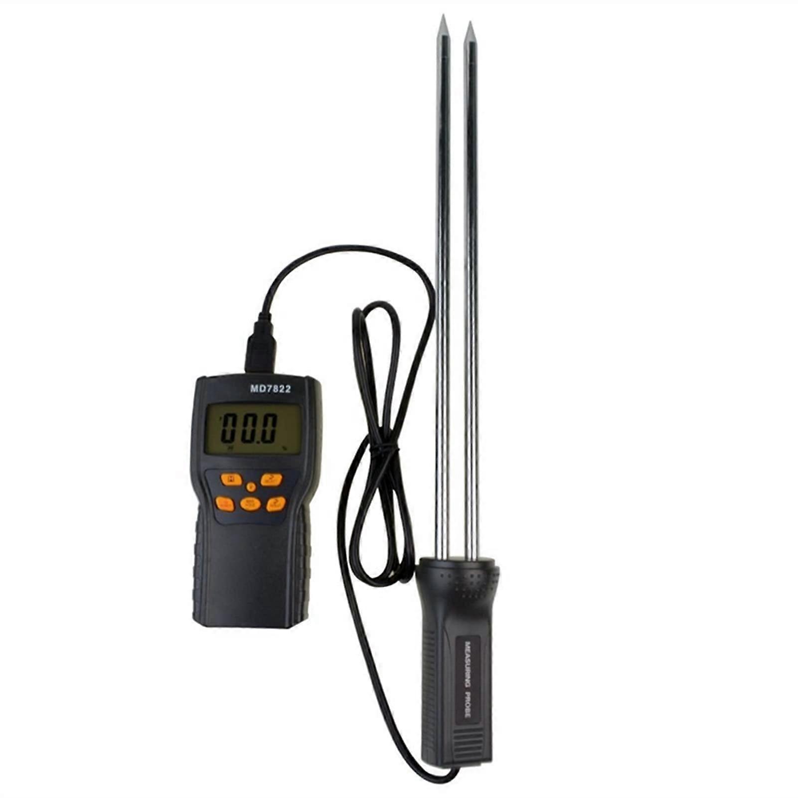 Digitalgrainmoisturetemperaturemeasuring device conta 2% 30% LCDdisplaymoisturetesterwheatcornricemeasuring tools