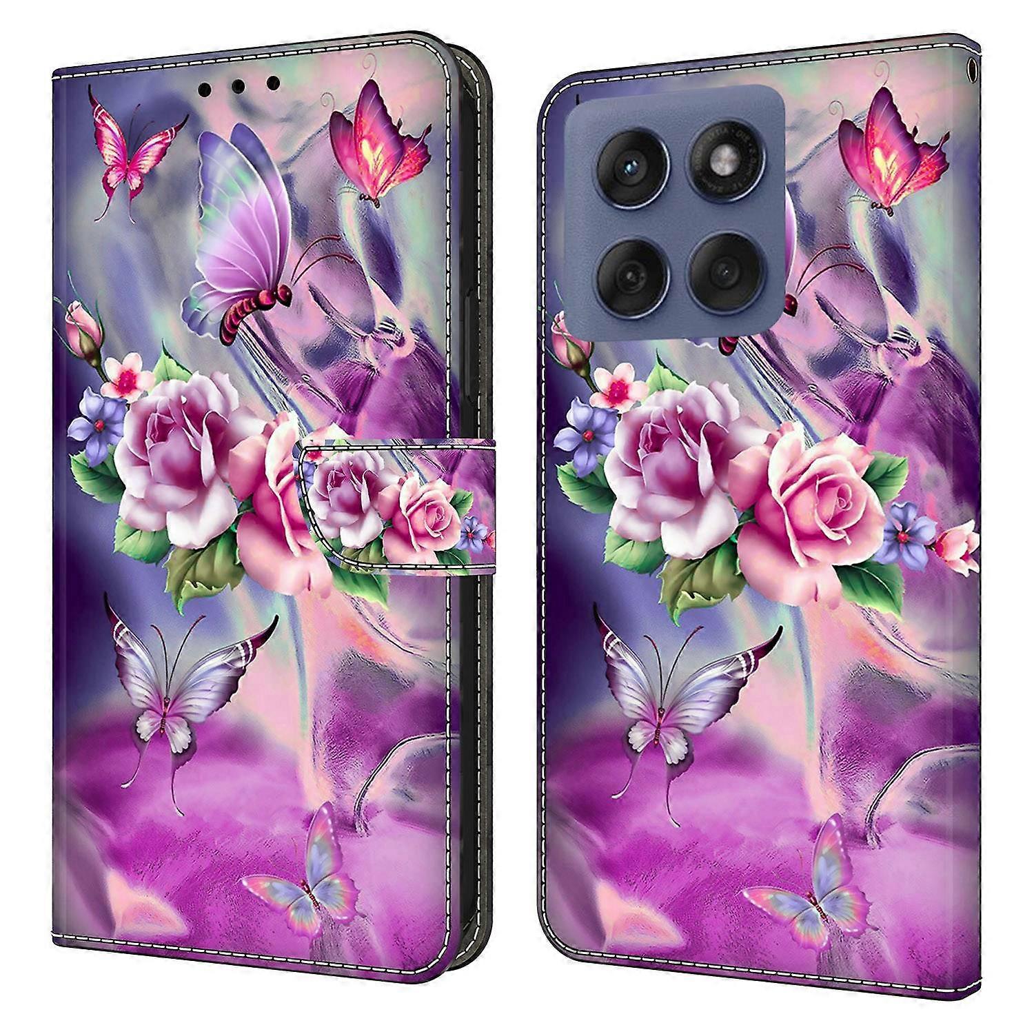 For Motorola Edge 60 5G Edge 60 Fusion 5G Case 3D Pattern PU Leather Wallet Phone Cover with Stand
