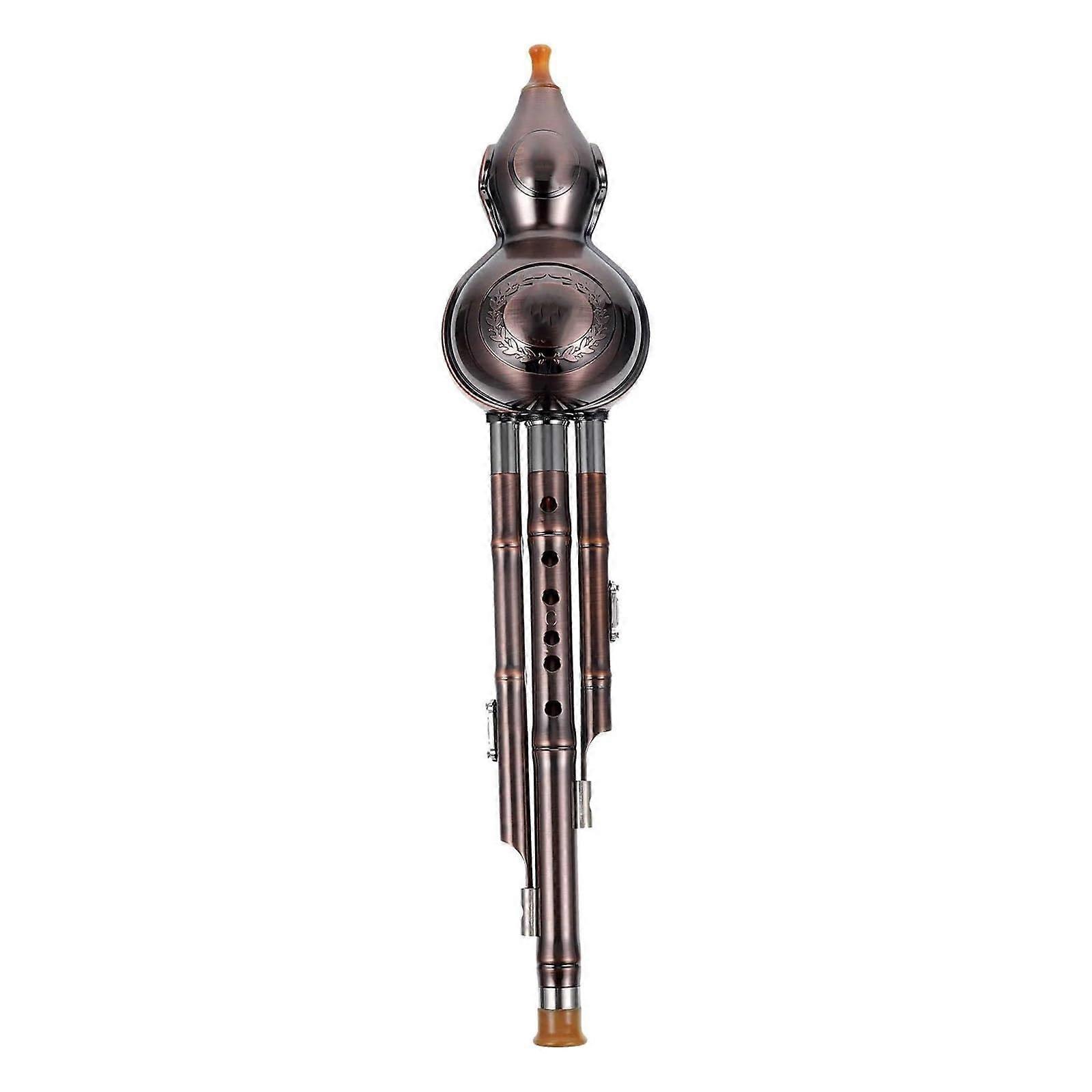 A set of Hulusi rose gold C folk instruments, orchestral instruments, beginner, the Chinese flute instrument, gourd flute.