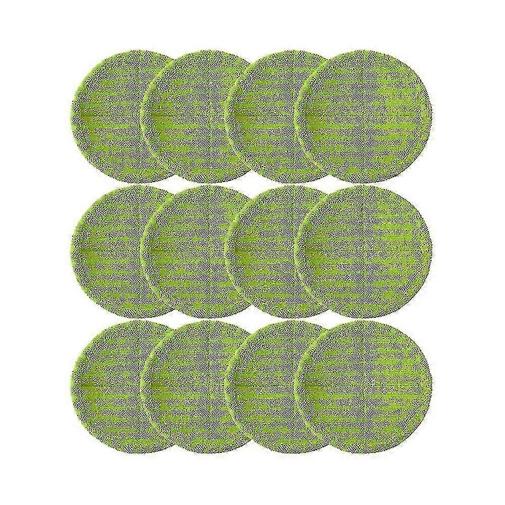 AURA 12 Pcs Replacement Compatible With Cordless Electric Rotary Mop Sweeper Wireless