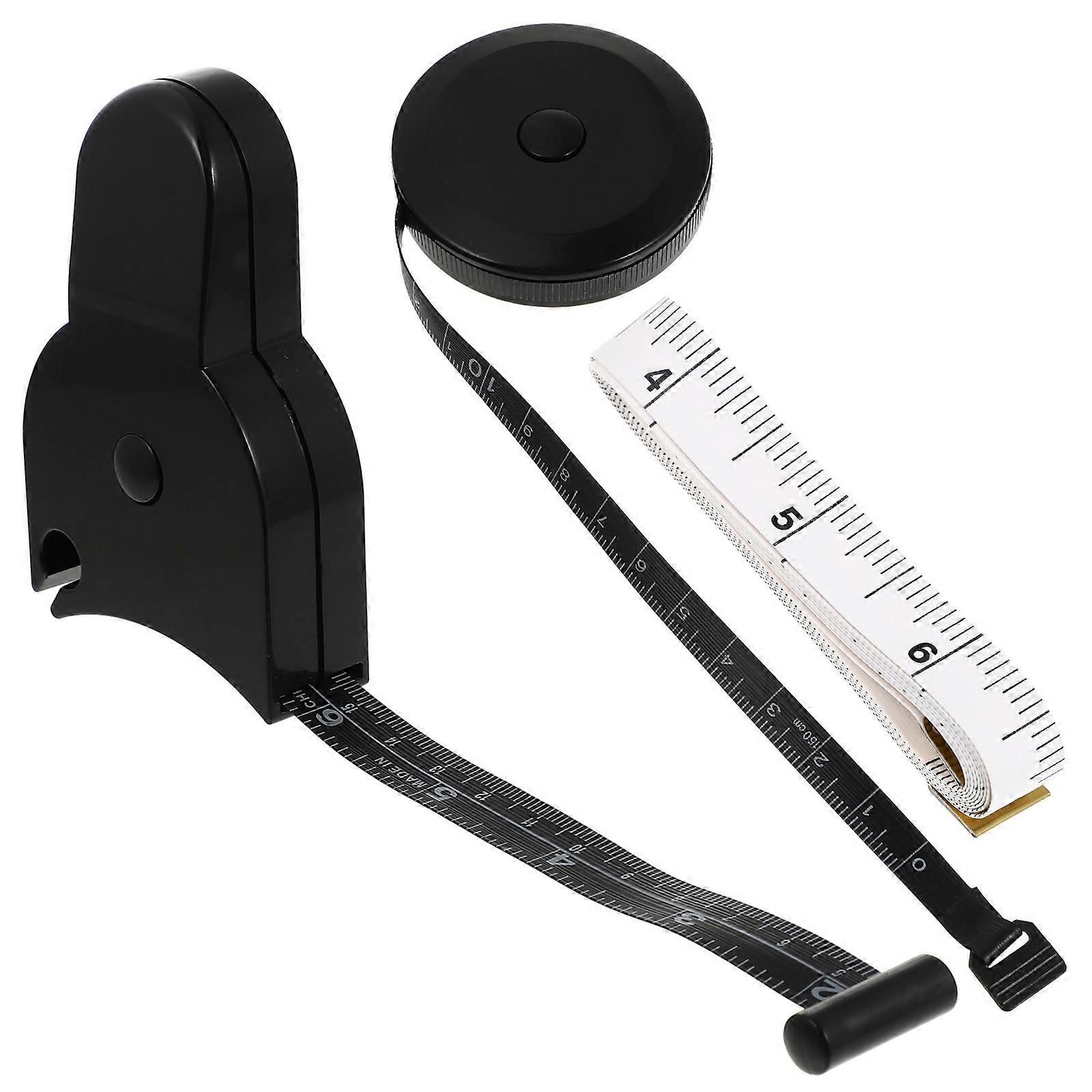 Professional Tape Measure Body Measuring For Fitness Measurement Occasions 3Pcs White Plastic Retractable Garment Length Measurement
