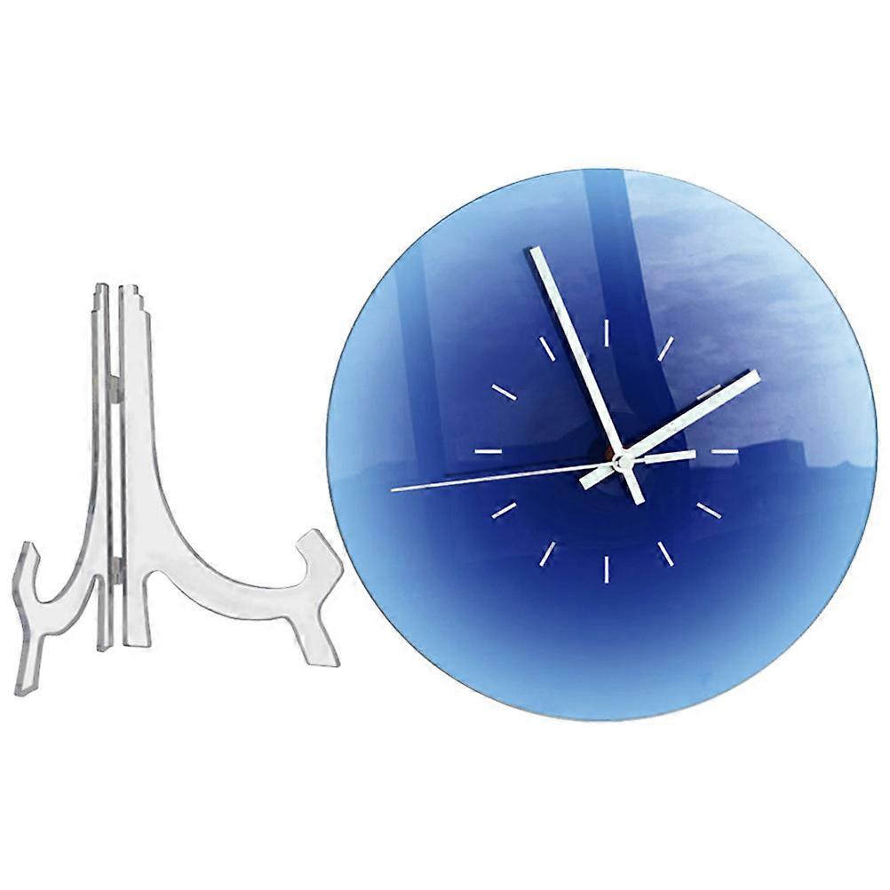 Gradient Sunset Acrylic Wall Clock – Silent Non Ticking Design for Bedroom, Living Room Decor – Easy Install, Wall Hanging or Tabletop Display
