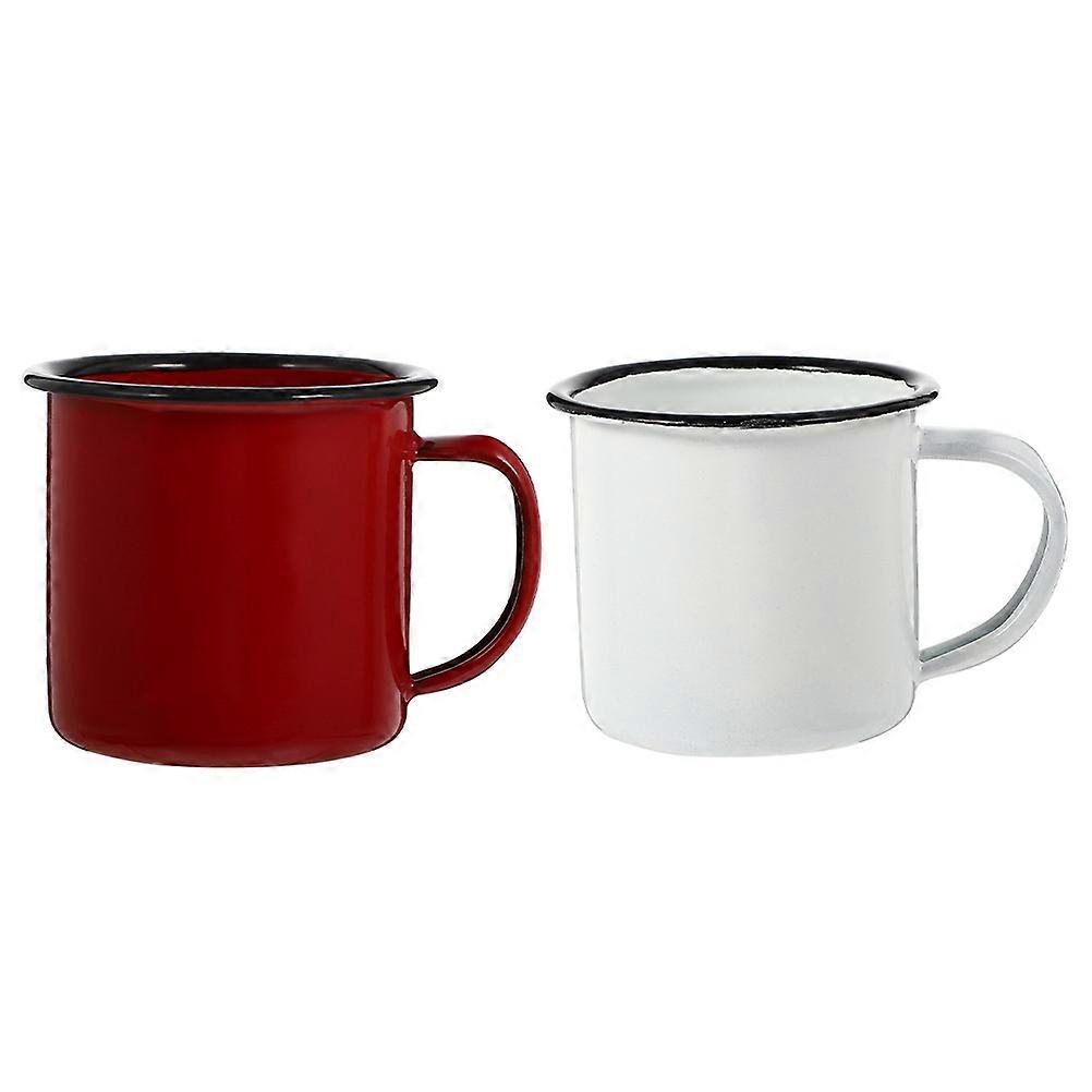 2pcs Vintage Iron Water Cups Mini Wine Mugs Versatile Drinkware