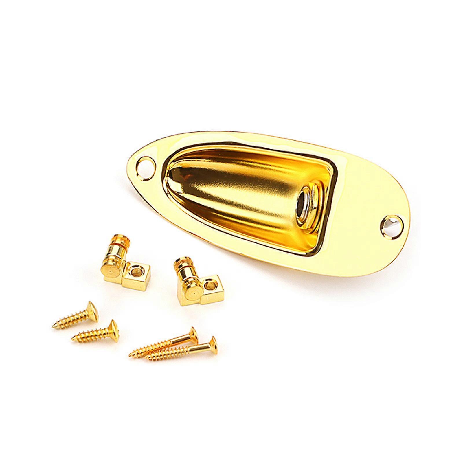 6.35mm Guitar Pickups Output Input Jacks Plug Socket Guitar Input Jacks Socket Output Loaded Boat Style 1/4'' with Screw Multicolor