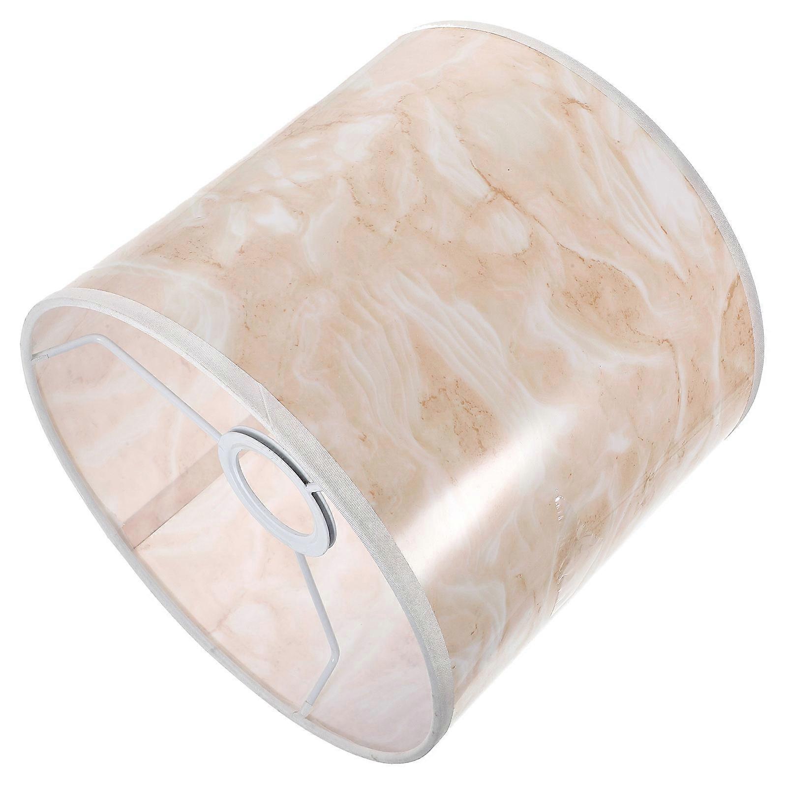 Replacement Lamp Shades Marble Pattern Lampshade Decorative Floor Lamp Shade Lamp Accessory Beige 22X22X20CM Wall Lamp Cover 1Pcs