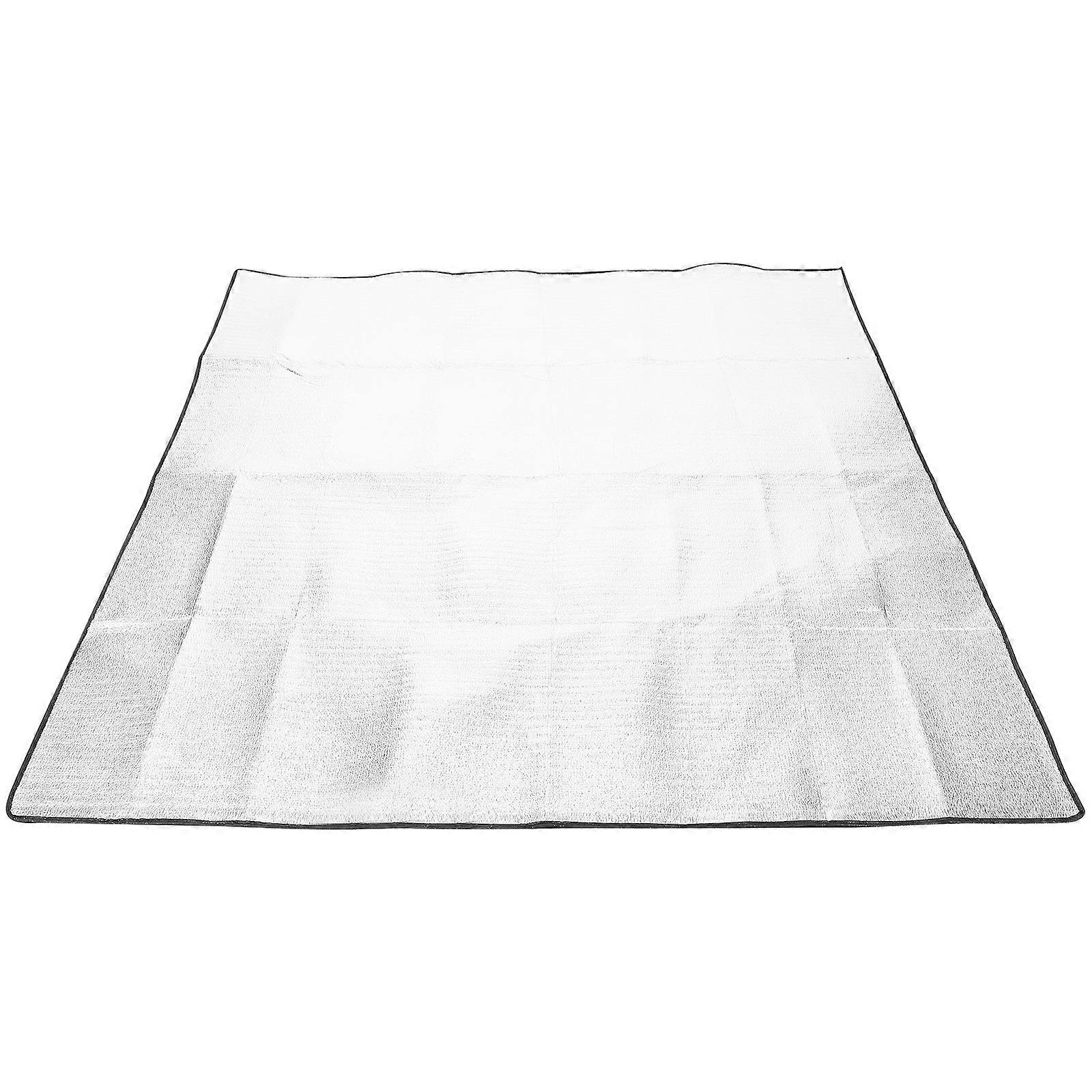 Feuille de camping tapis portable design extérieur isolation résistance argent 78.7 ×70.9 ×0.1 en 1 pièce