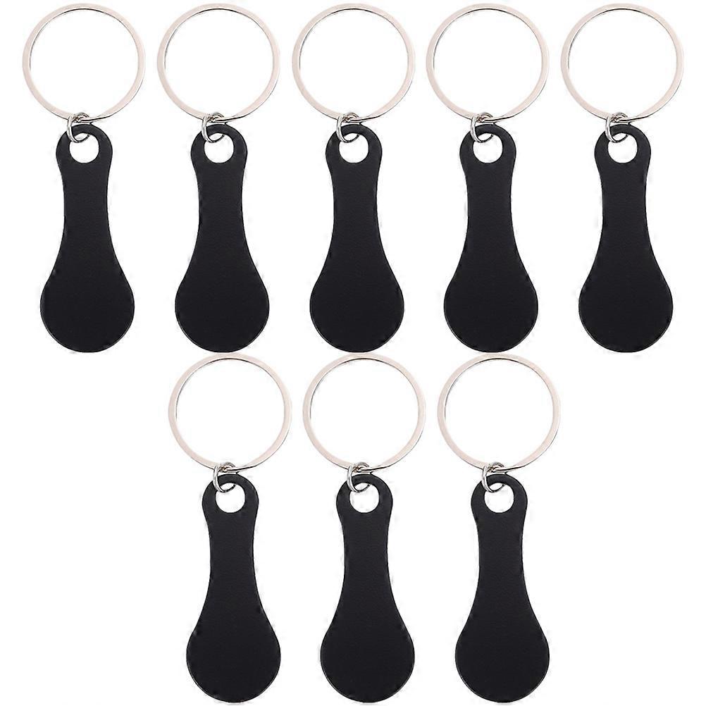Shopping Cart Token Keychain Trolley Lock Unlocking Practical Design Adults 8Pcs