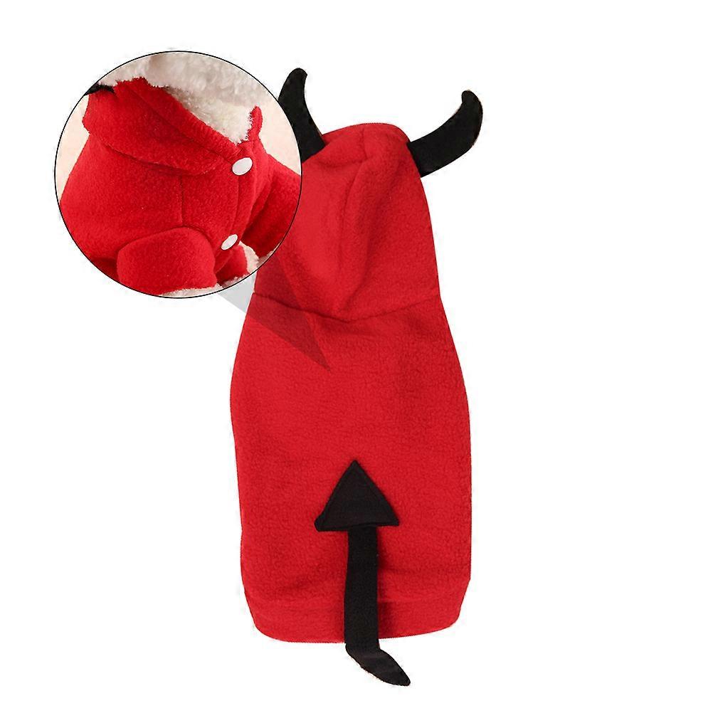 Pet Clothes Stereoscopic Devil Halloween Photo Taking Plush 1Set