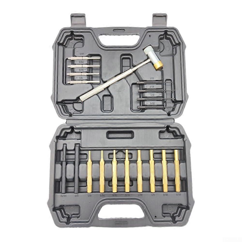 19piece punch driver set with hammer and sturdy storage case for professional watchmakers
