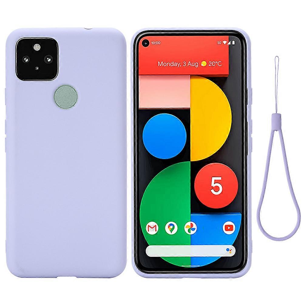 Cool Liquid Silicone Phone Case Compatible For Pixel 5A 5G Anti-Fingerprint Travel 1Set
