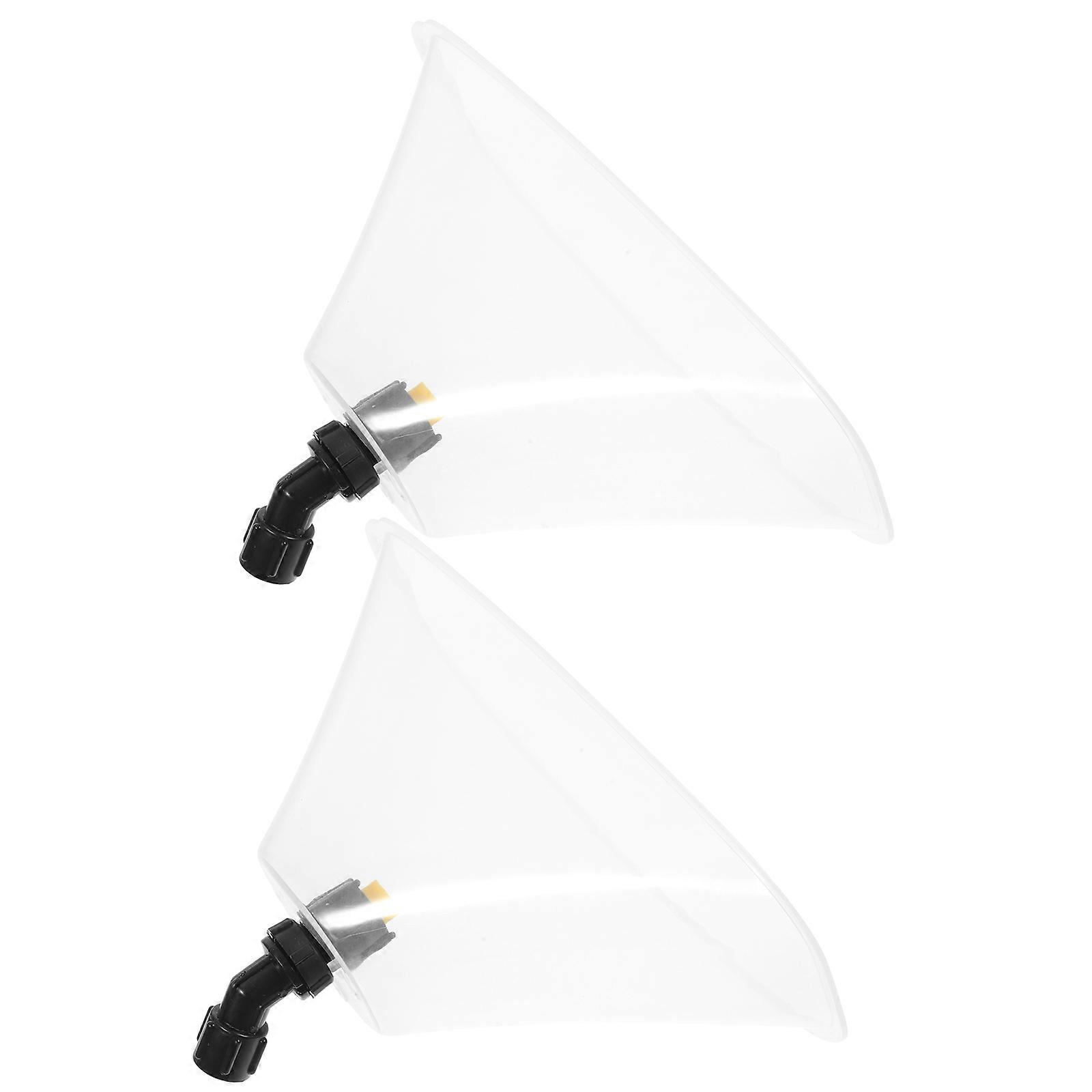Windproof Spraying Nozzle High Pressure Misting Nozzles Gardening Tool Nozzles With Windproof Shield Plastic 2Pcs Outdoor Refrigeration System