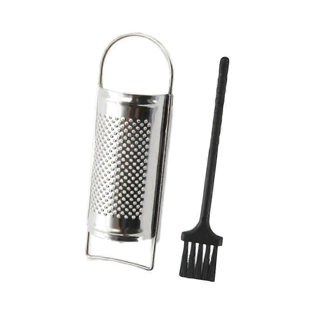 Kitchen Use Stainless Steel Grating Tool for Cheese and Garlic 5.11X2.36in Multi-Function 1Set