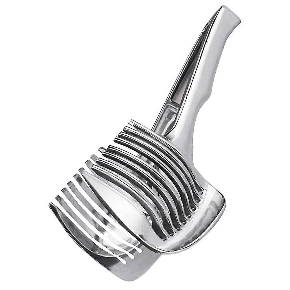 Fruit Cutter for Kitchen Use Made of Aluminium Alloy Silver Color Compact and Portable 7.5 Inch