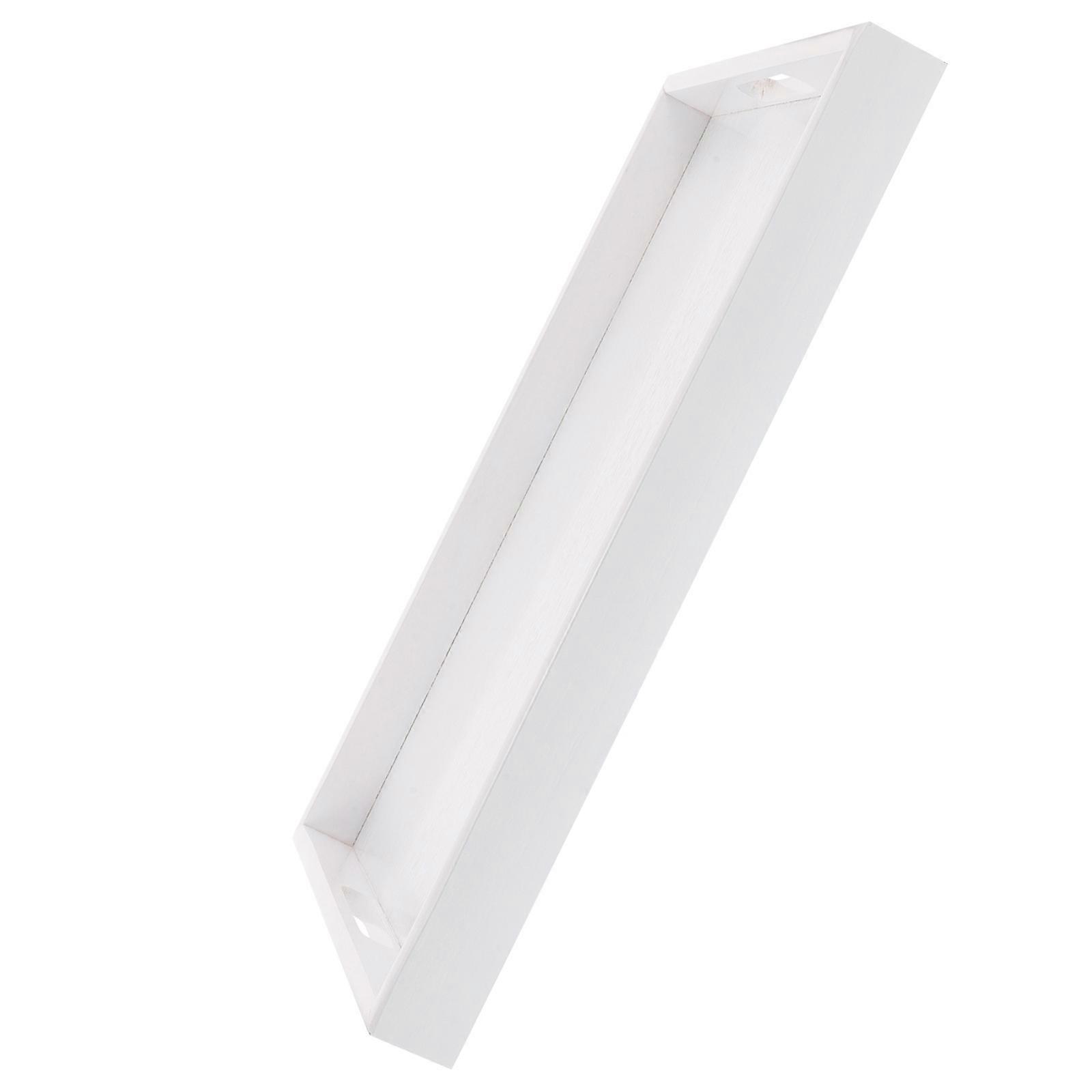 Wood Serving Tray With Handles European Breakfast Tray For Coffee Table Tea Food Bread Decorative Tray Entryway Organizer Rectangular