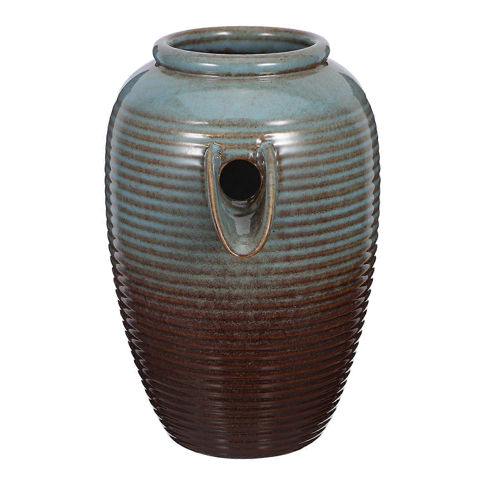 Keramisk Udendørs Vand Springvand Gryde DIY Vandfunktion Til Have, Fiskeakvarium Skjulested, Balkon & Terrasse Landskabspleje Indretning