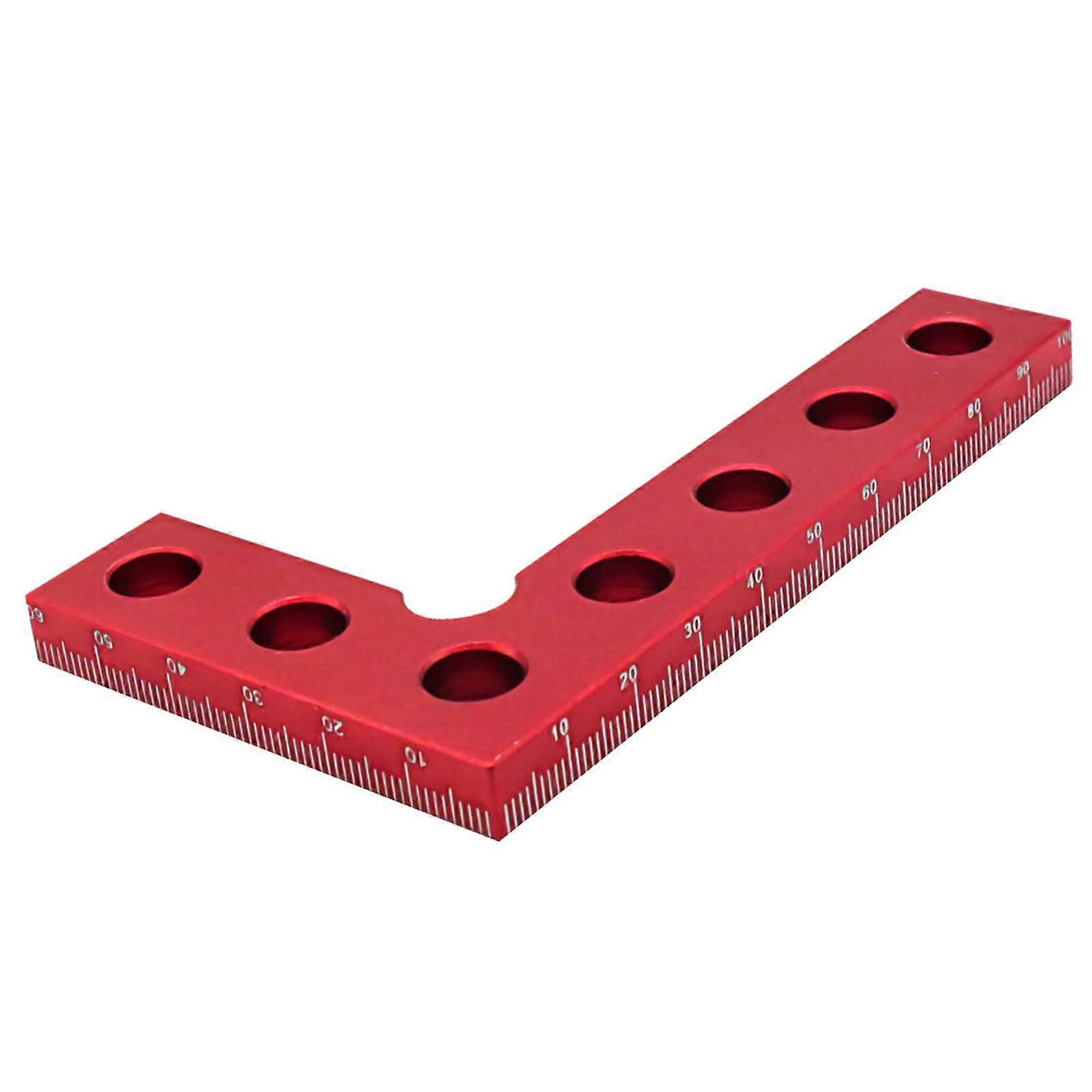 90-Degree Positioning Square Clamp, 10.2 cm, Aluminum Alloy, Right Angle Tool for Woodworking, Carpentry, and Measuring