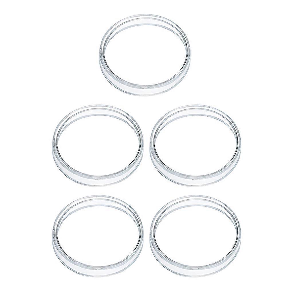 5pcs Petri Dishes for Laboratory Use Transparent Glass Material 60mm