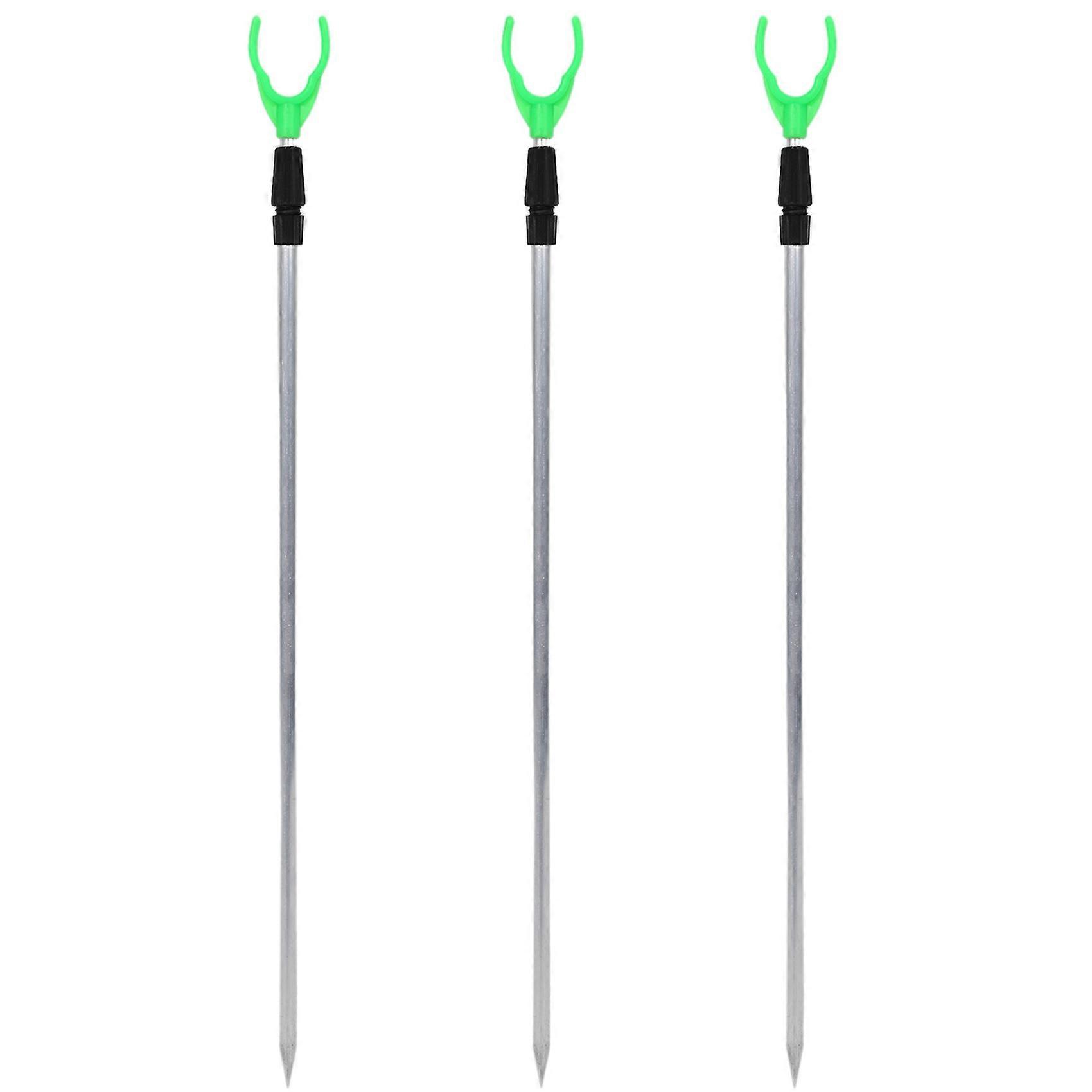 3X Adjustable Metal Fishing Rod Pole Holder Rack Stand