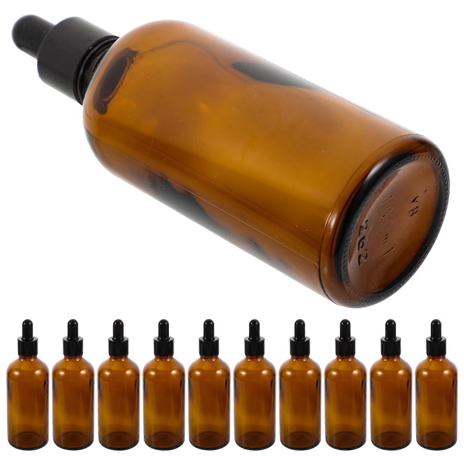 Makeup Containers Essential Oil Container Storage for Makeup and Essential Oils Home Use 100ml Glass 10Pcs