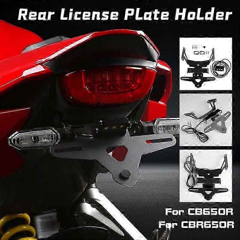 CB650R CBR650R Motorcycle License Plate Holder Tail Light Bracket Tidy Fender Eliminator Kits For Honda CB CBR 650R 2019-2023Motor Vehicle Frame & Bod