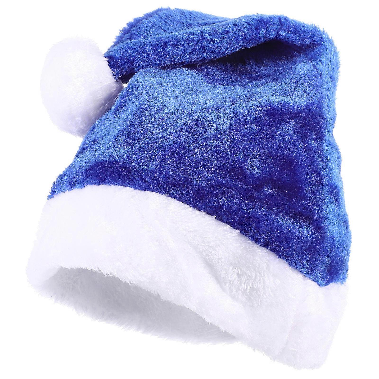 Santa Hat Plush Prop Suitable For Community Events And Cosplay 15.7X11.8X0.4In 1Pack