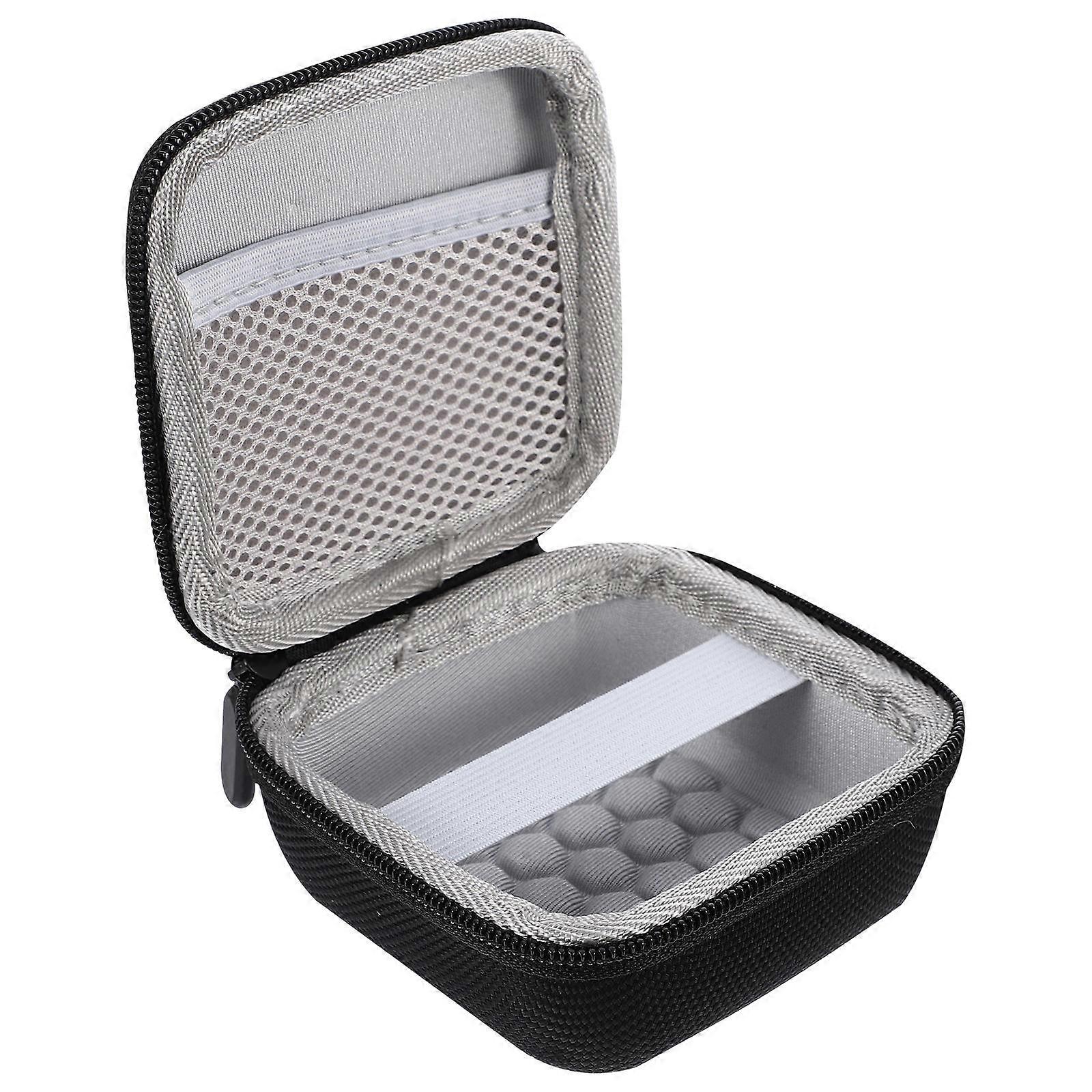 Drop-Proof Earphone Case 1Pcs Black Nylon Material with Backpack-Hook Convenience for Storage