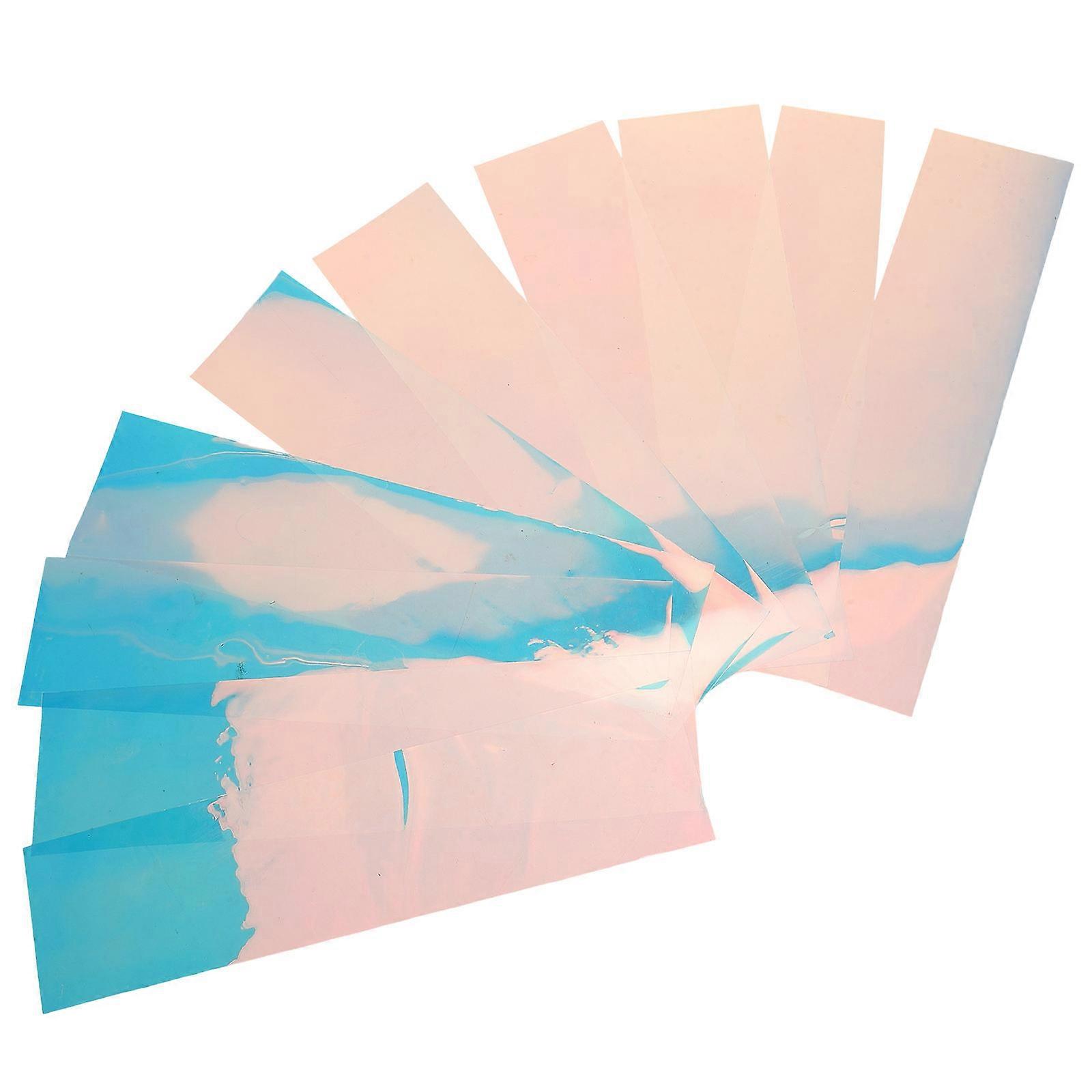 Film Replacement For Wax Seal 10Set PVC Rectangular Sky-Blue Decorative Applications