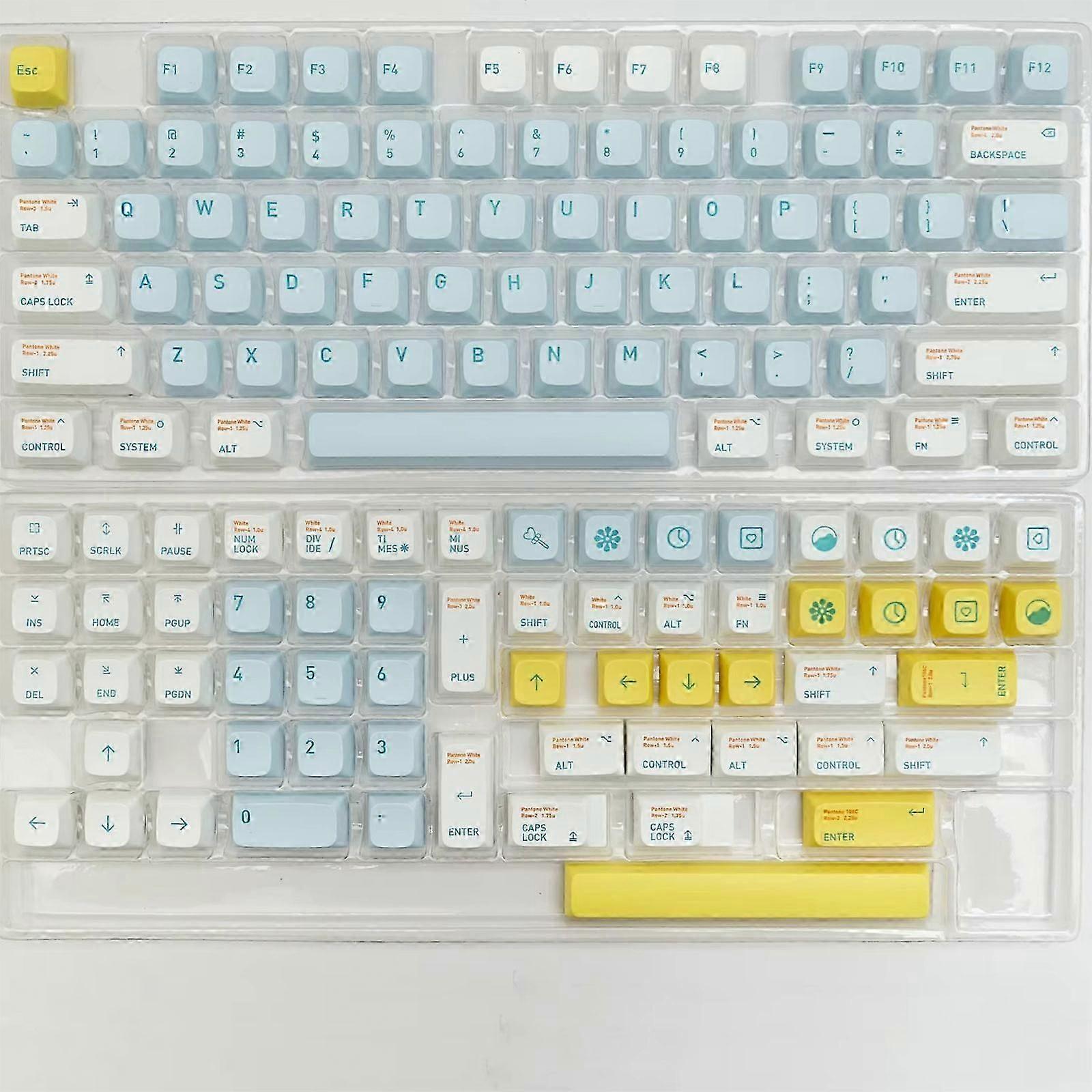 135 Keys PBT Keycap XDA Profile Keycap Complete Set Low Dream Dye Sublimation for Mechanic