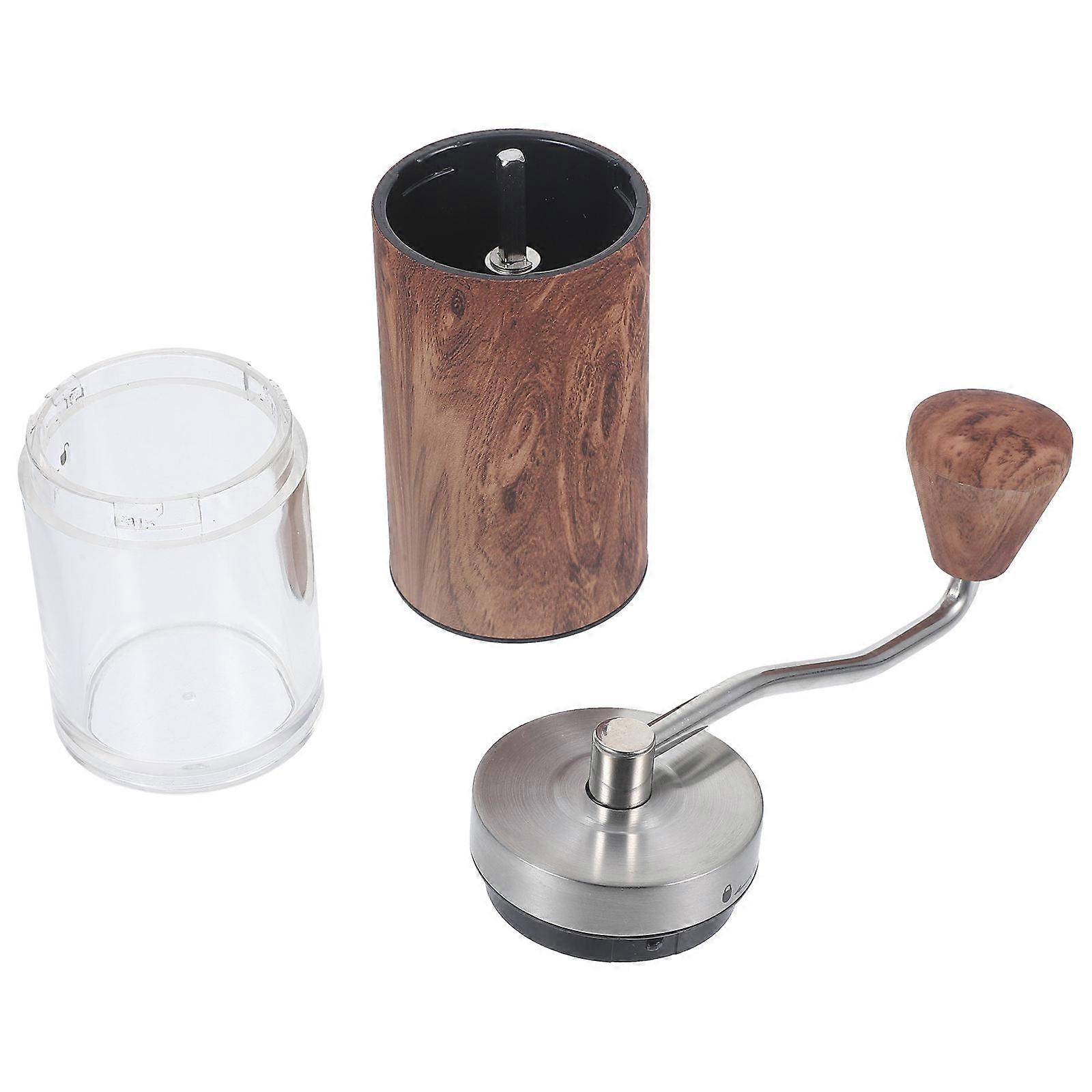 Stainless Steel Grinder Hand Coffee Mill Ideal For Home Use And Wear-Resistant Design With Curved Handle 1Pcs
