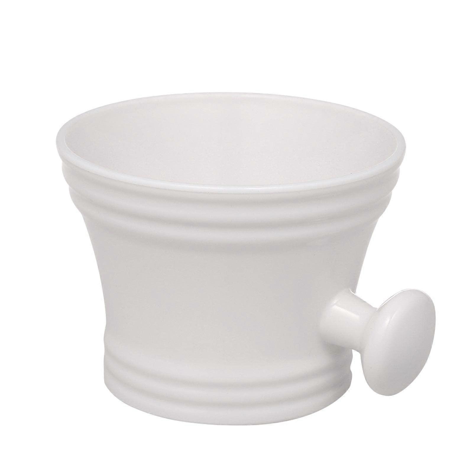 Modern Shaving Cup with Handle - PP Foam Shaving Soap Bowl for Barbers - Wide Mouth Cleaning Cup for Men