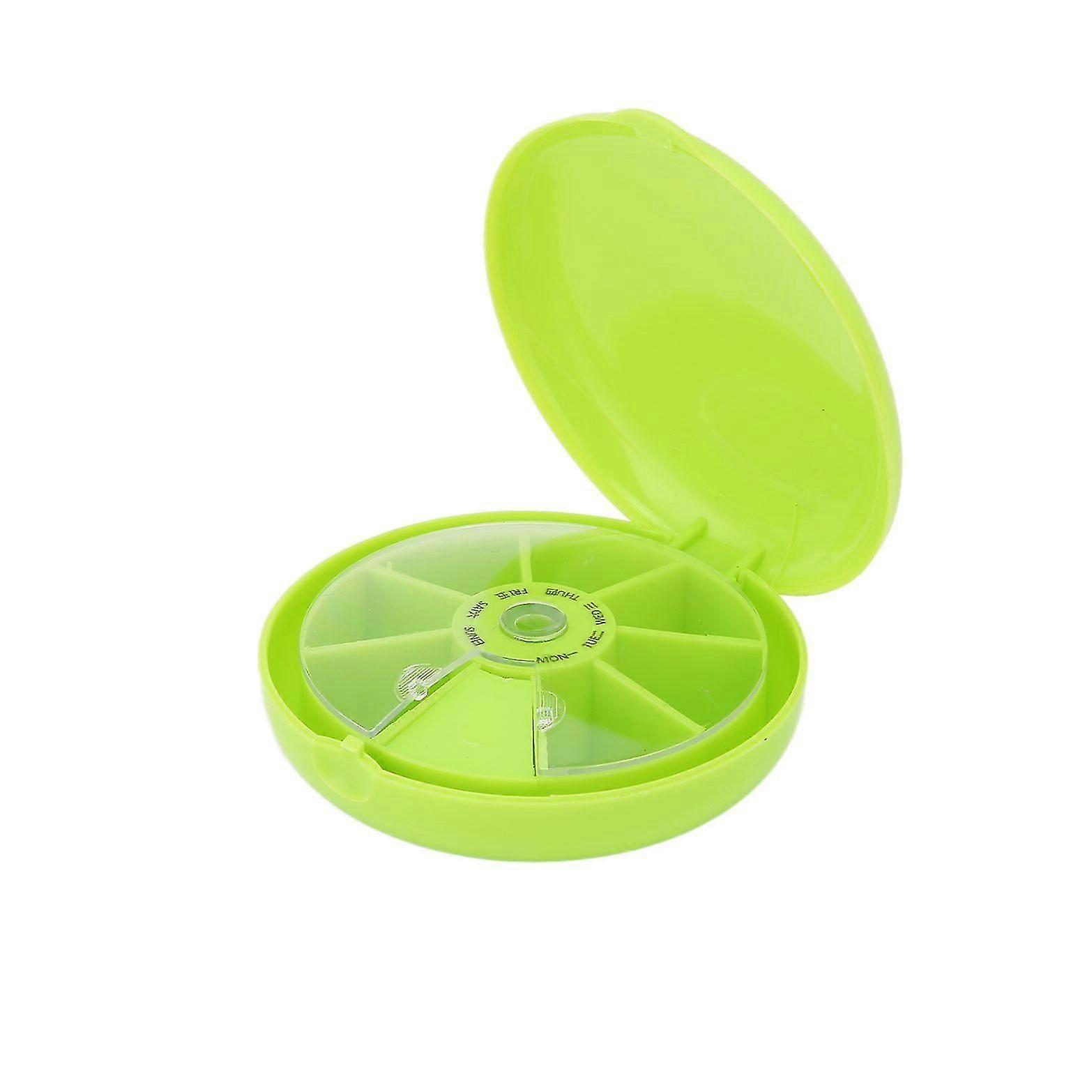 7-Grid Rotating Pill Organizer