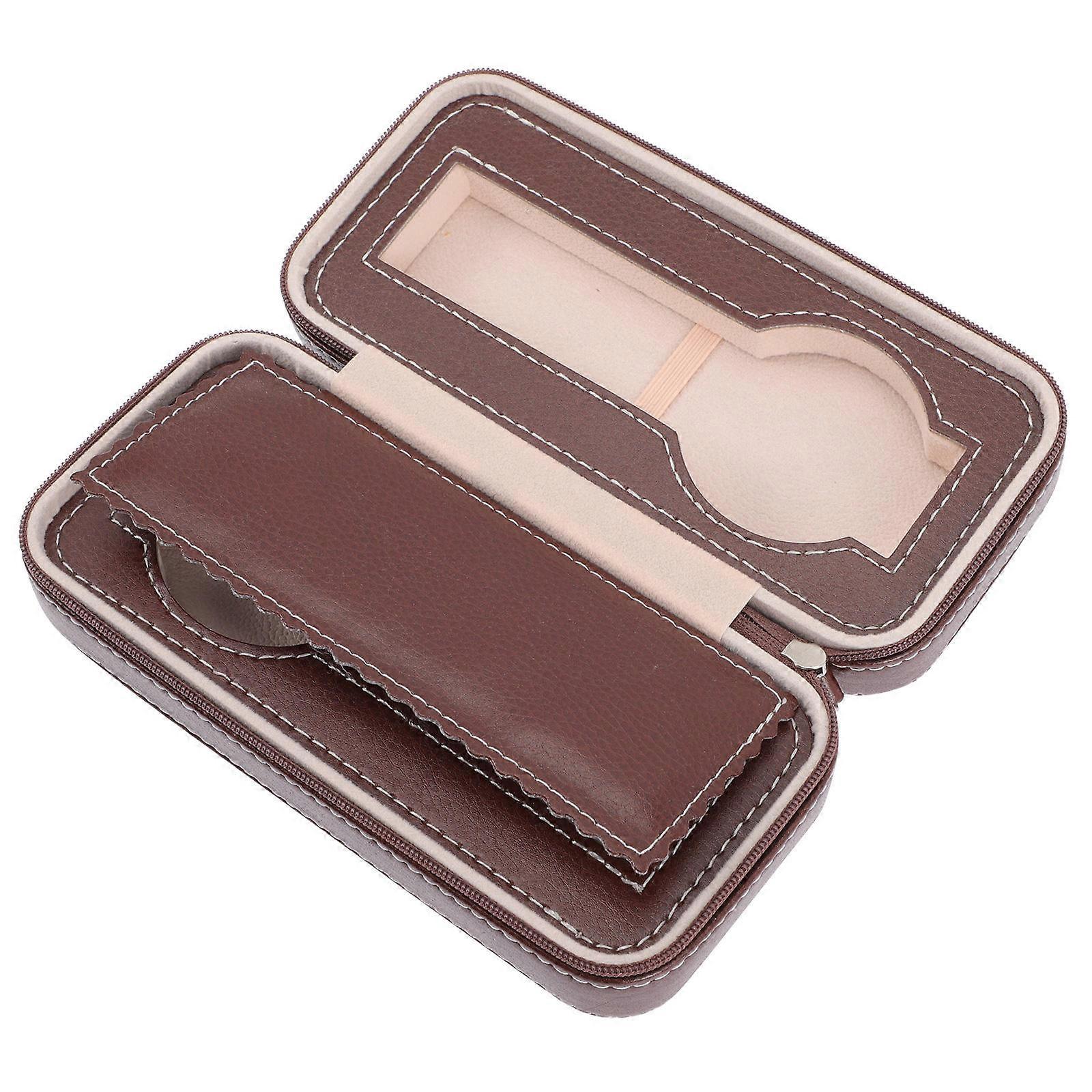 Travel Watch Organizer Box Rectangular For Women And Men 18x8.5Cm Durable And Practical 1Set