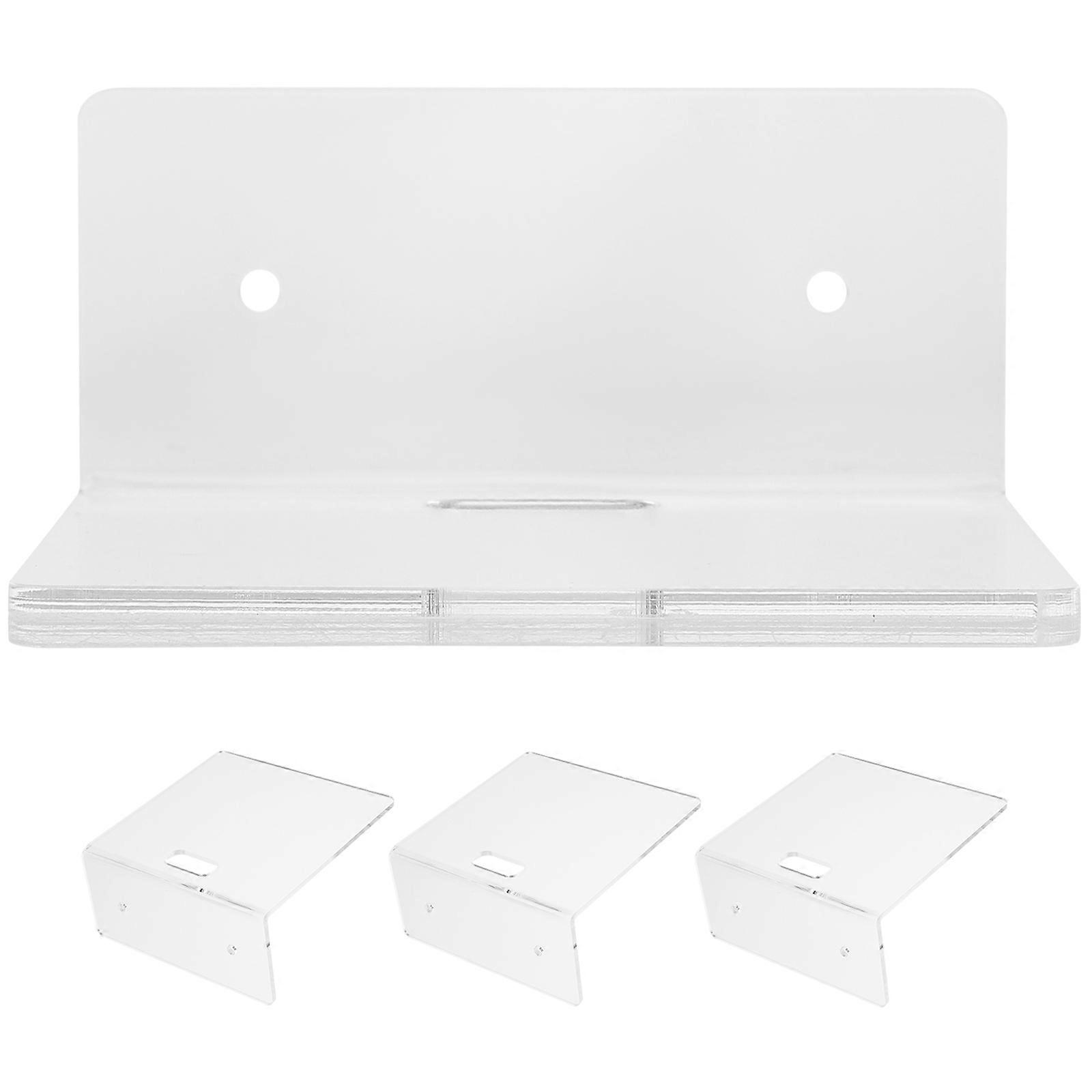 Transparent Wall Shelf For Toy And Electronic Device Display Perfect For Home Decor 4Pcs