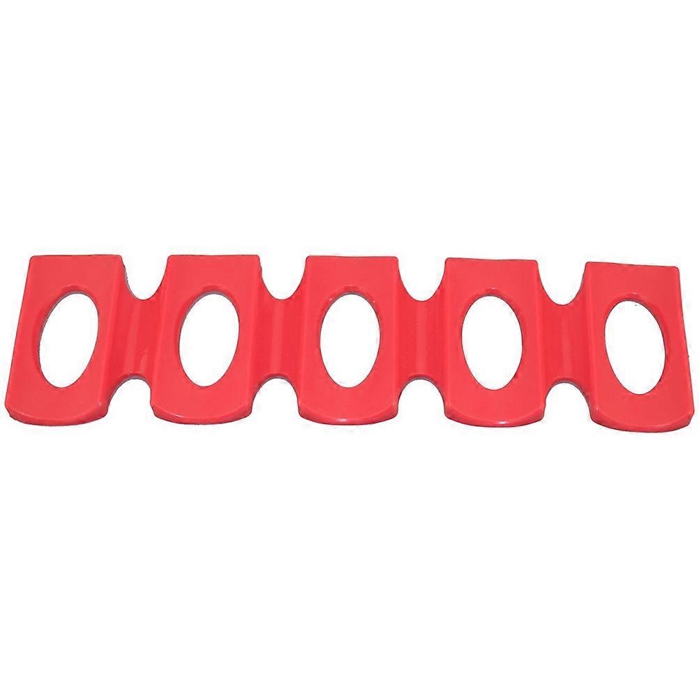 Can Rack Organizer 1Set Silicone Refrigerator Storage Rack Holder Mat Organizer Red For Kitchen Organization 30.6X9.5X1.5Cm Beverage Holder