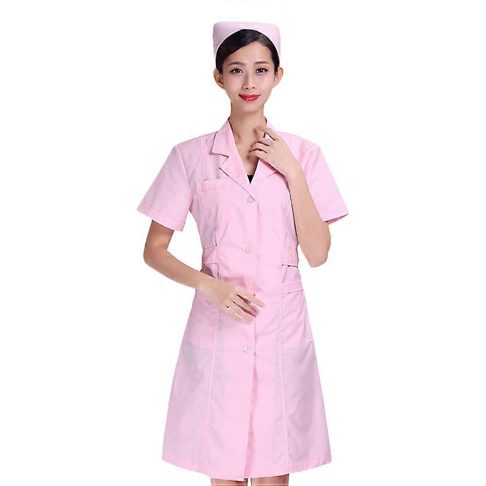 V Neck Pink Nursing Uniform For Women Working In Hospitals And Laboratories Featuring A Design 1Pack