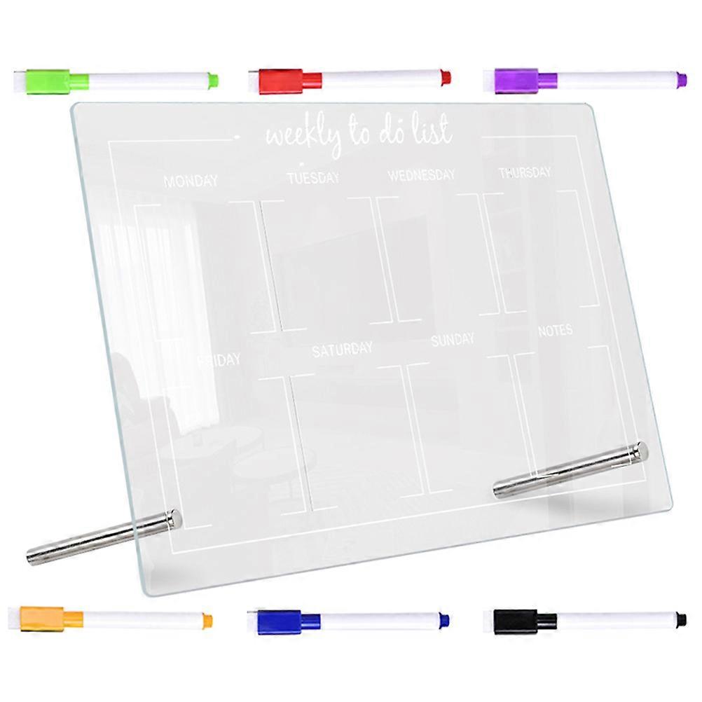Desktop Dry Erase Board 1 Set Rectangular Writing Board For Office Simple Design 30X20CM
