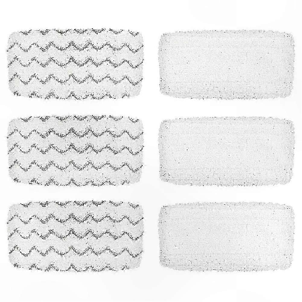 Microfiber Steam Mop Pads for Multi-Function Floor Cleaning, Compatible with Symphony Series, 6-Pack Replacement Cloths