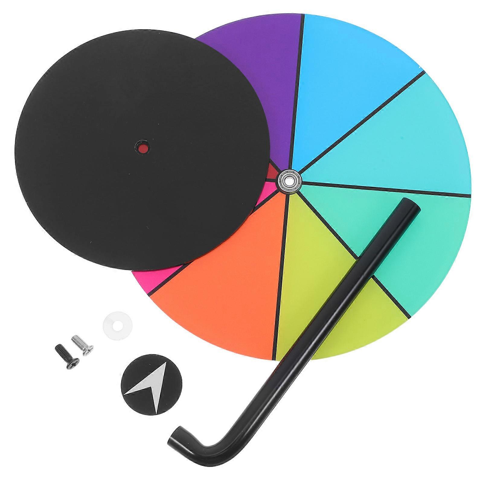 Rotatable Acrylic Prize Wheel with Dry Erase Surface – Stable Tabletop Spinning Roulette for Raffle Party Games, Holiday Celebrations, and Fun Prize