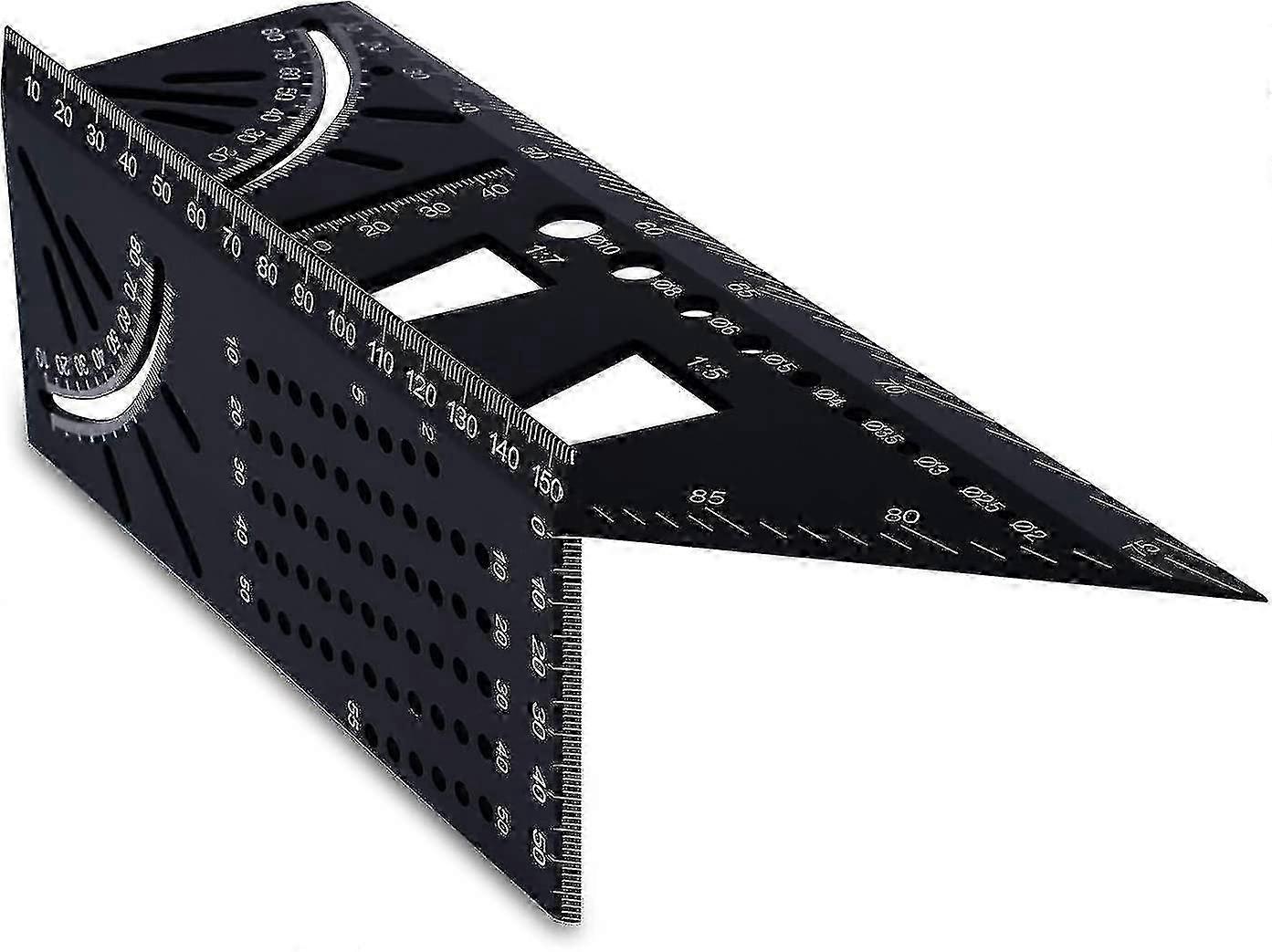 2025 3d Aluminum Alloy Carpenter's Square, 90 To 45 Degree Professional Angle Ruler, Woodworking Measuring Ruler Suitable For Carpenter Engineers