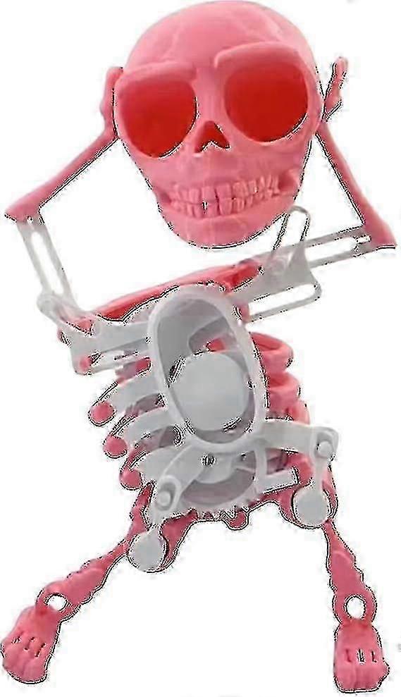 Dancing Skeleton Figurines, 3d Printed Dancing Skeleton Toy, Fun Wind-up Dancing Skull Swinging Skeleton Desktop Ornamente