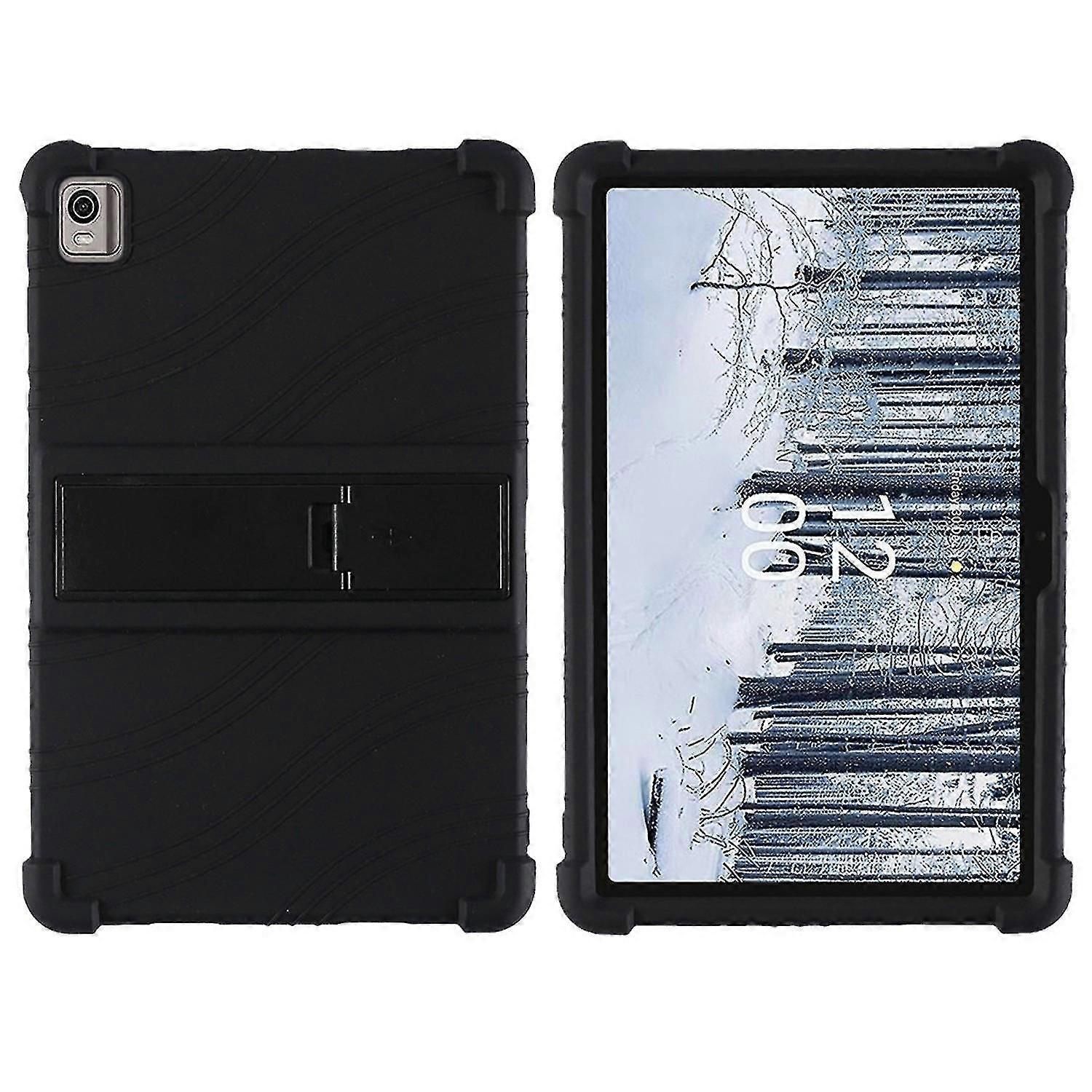 For Nokia T21 Soft Silicone Drop Protective Tablet Case Pc Kickstand Shockproof Tablet Cover