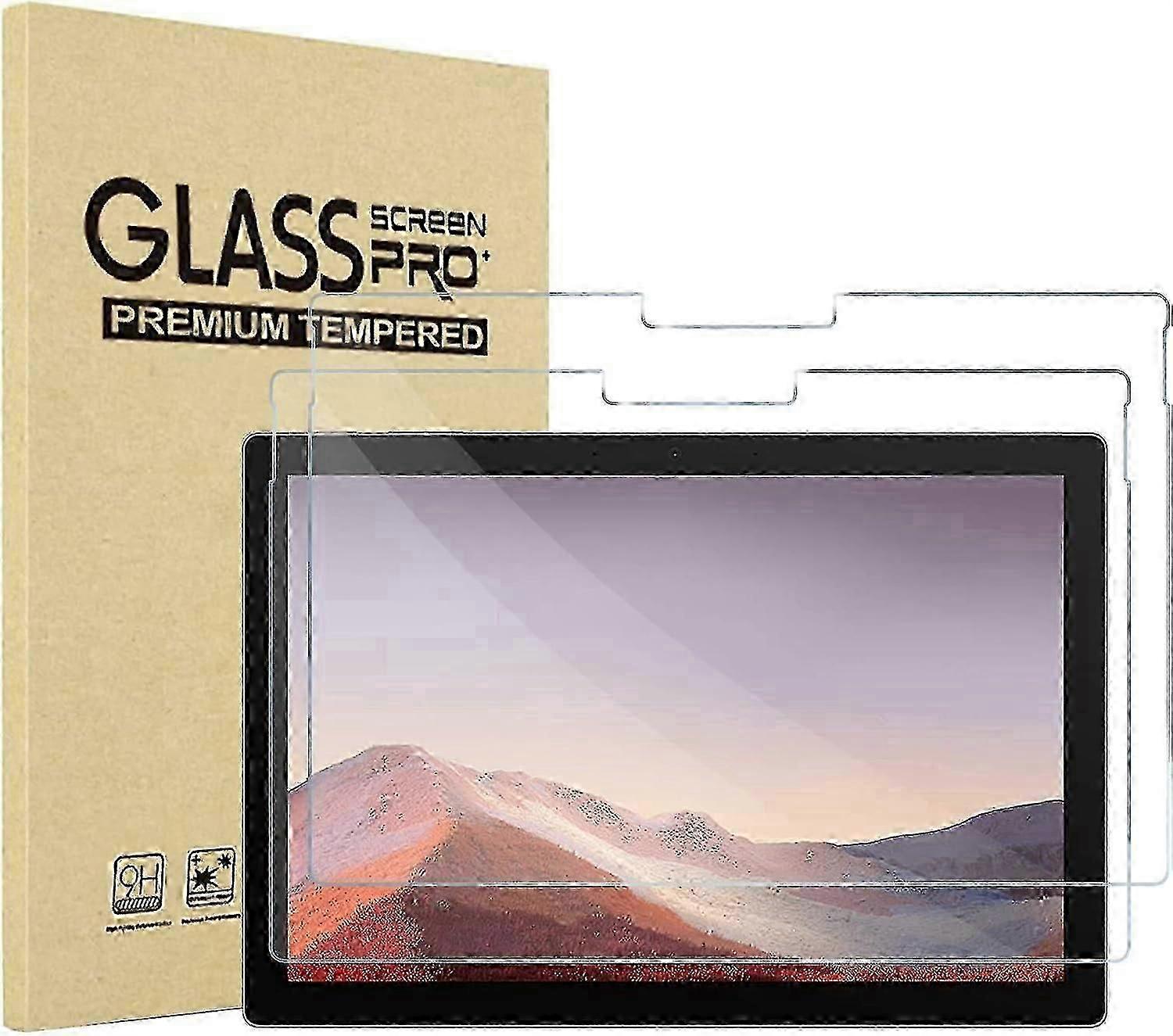 2 pack skärmskydd för Surface Pro 7 Plus / surface Pro 7 / Pro 6 / Pro 5 / Pro 4, skärmskydd i härdat glas för 12.3 tum