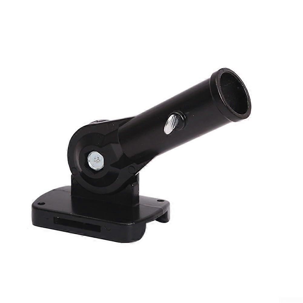 Adjustable Flagpole With Fixed Bracket, Durable Iron Construction, Easy Install, For Window, Yard And Roof Flags, Black