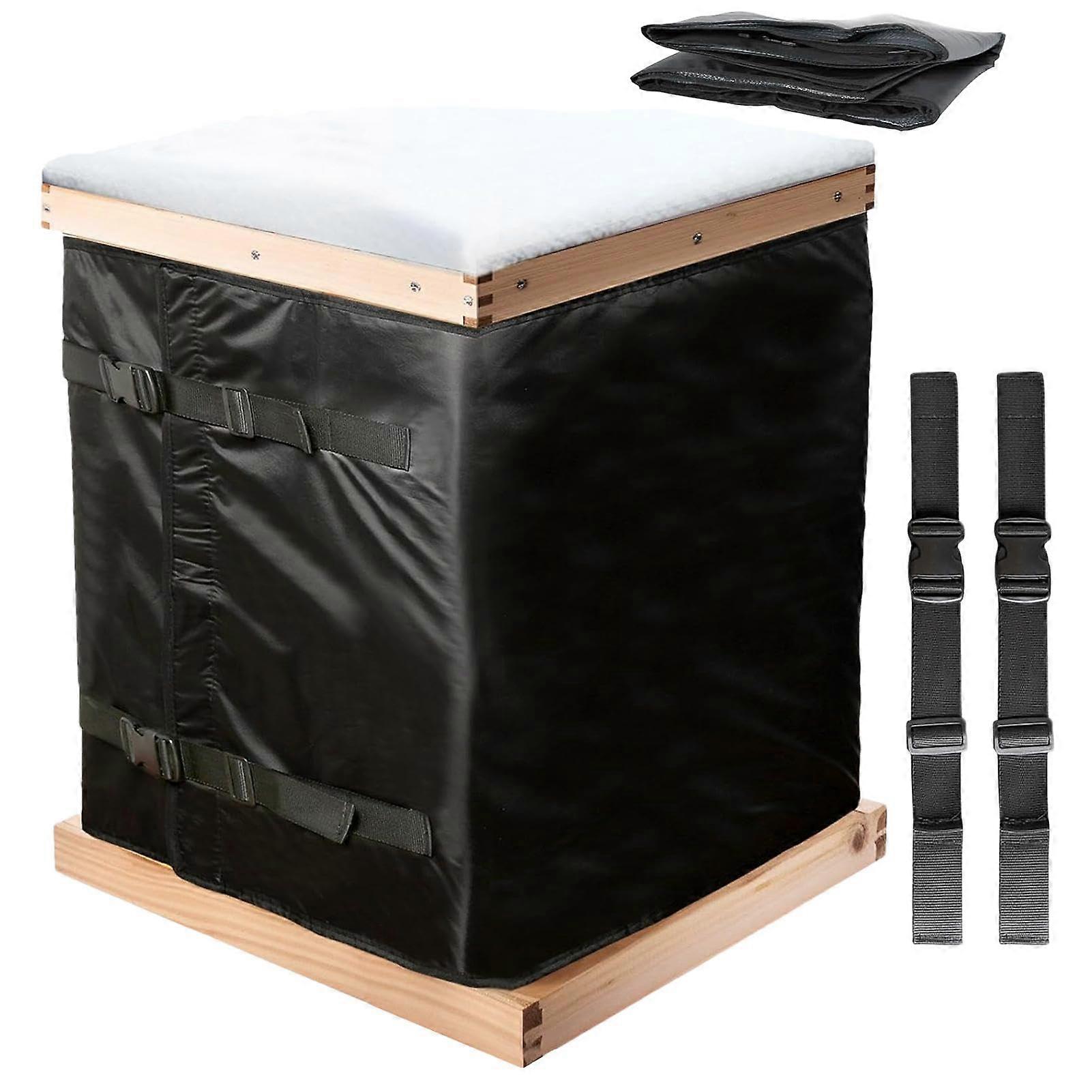 Beehive Insulation Wrap, 600D Oxford Cloth, Windproof and Coldproof, Reusable, Adjustable Winter Protection