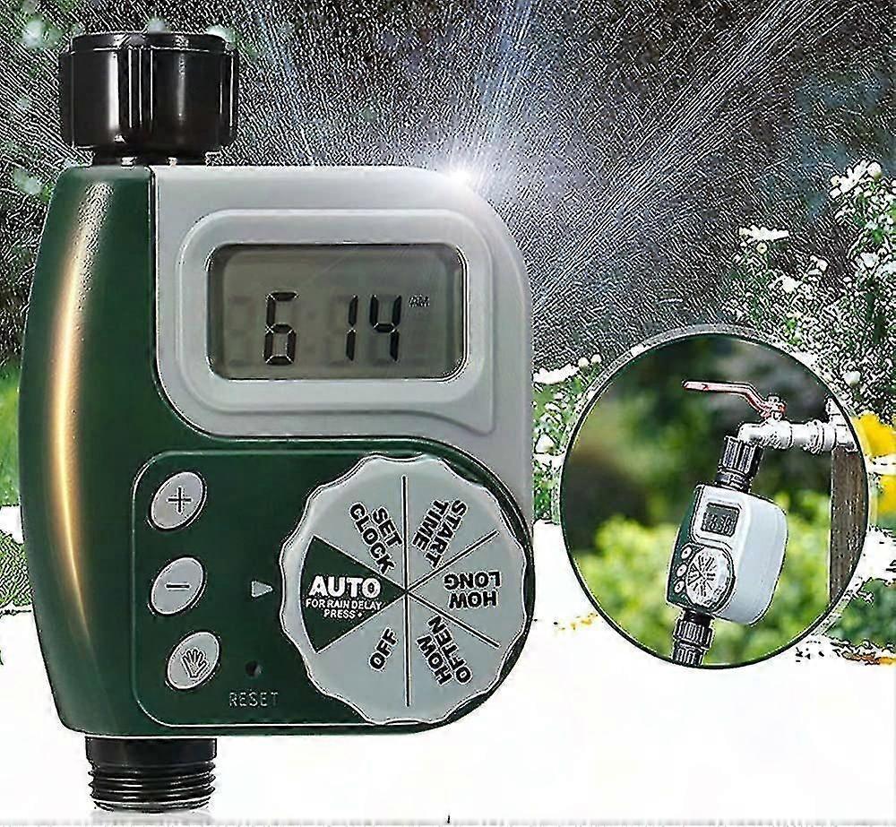 Automatic Water Timer for Garden Hose - Outdoor Sprinkler Controller with Multiple Programs
