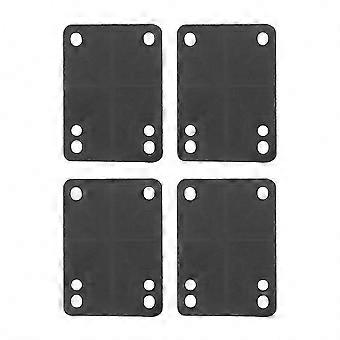 1/8" 3mm Rubber Skateboard Riser Pads - Pak van 4 voor Schokabsorptie & Boardbescherming